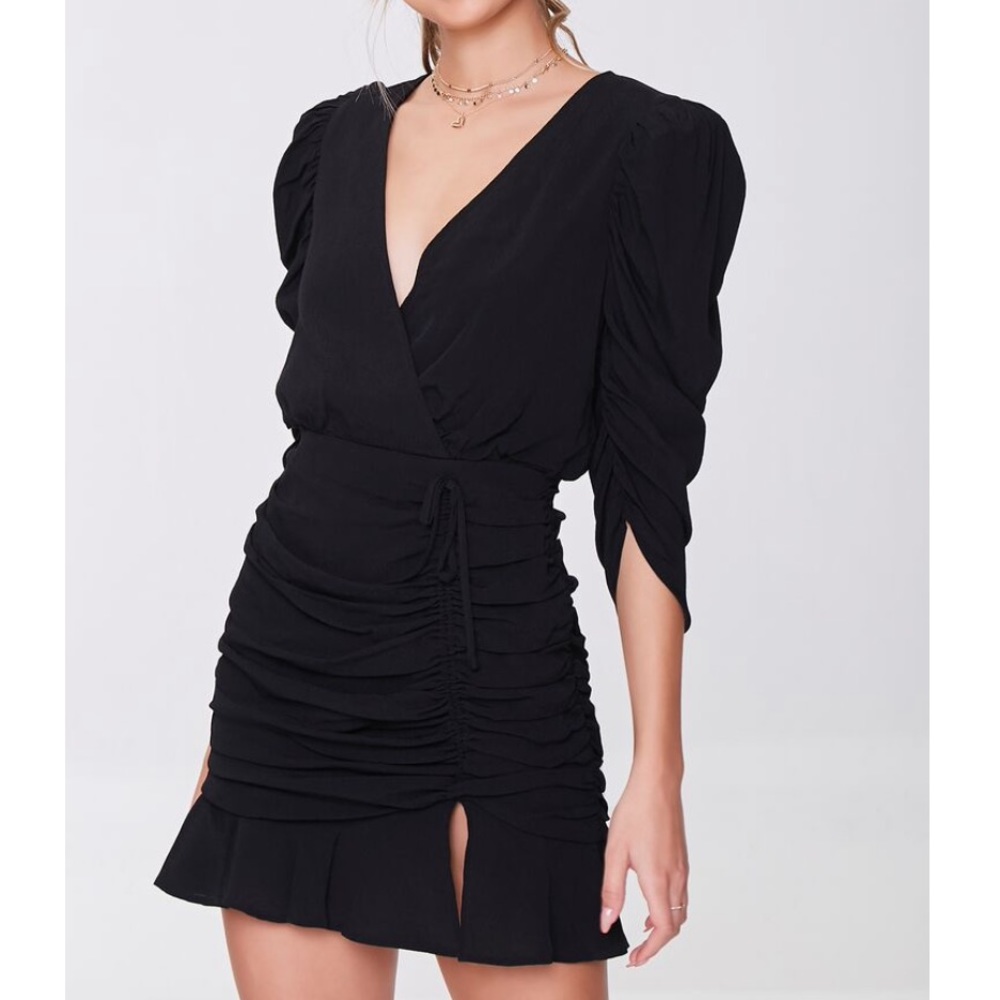 NWT Forever 21 Ruched Mini Dress